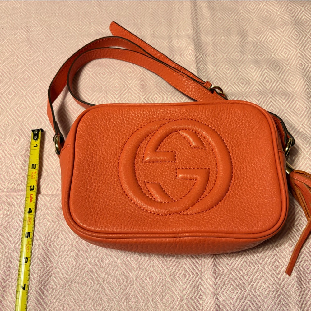 G Coral Leather Crossbody Bag - Picture 5 of 7